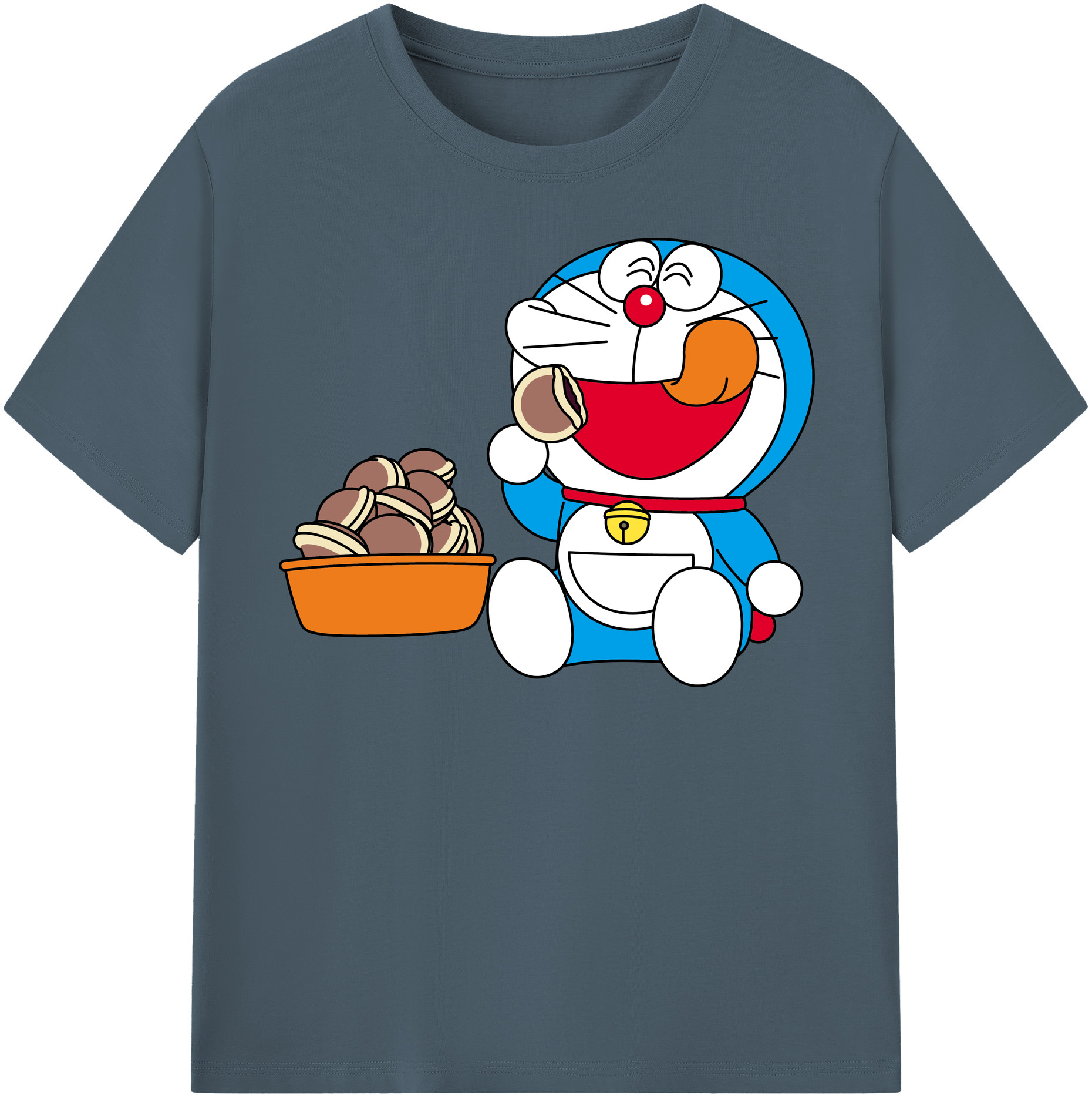 （画像用） ドラえもん Doraemon 綿100％半袖Tシャツ（フロントプリント）